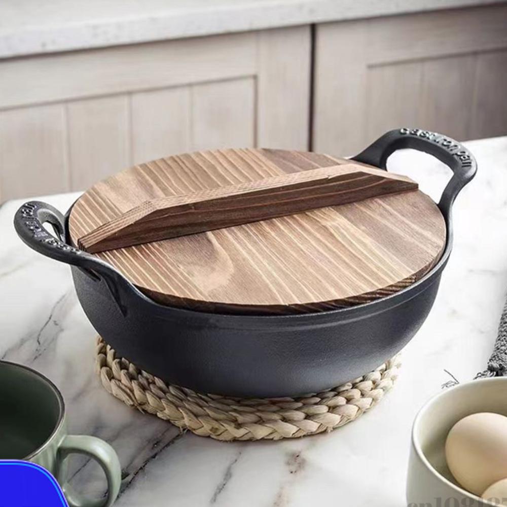 Dutch Oven Enamel - Чугунная кастрюля с крышкой и двумя