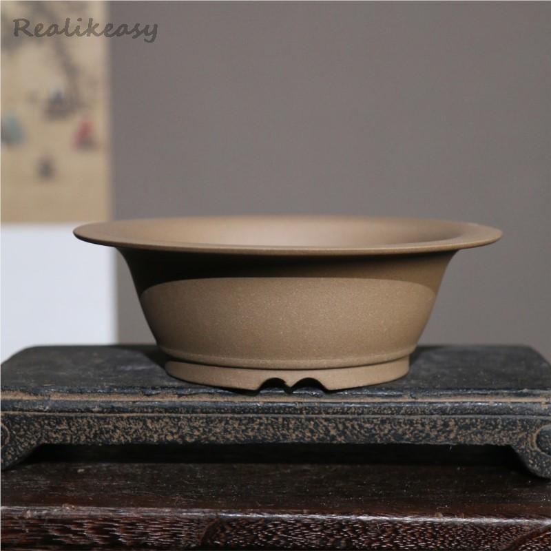 Tagine Clay Pot - Пурпурный песочный цветочный горшок, керамический круглый