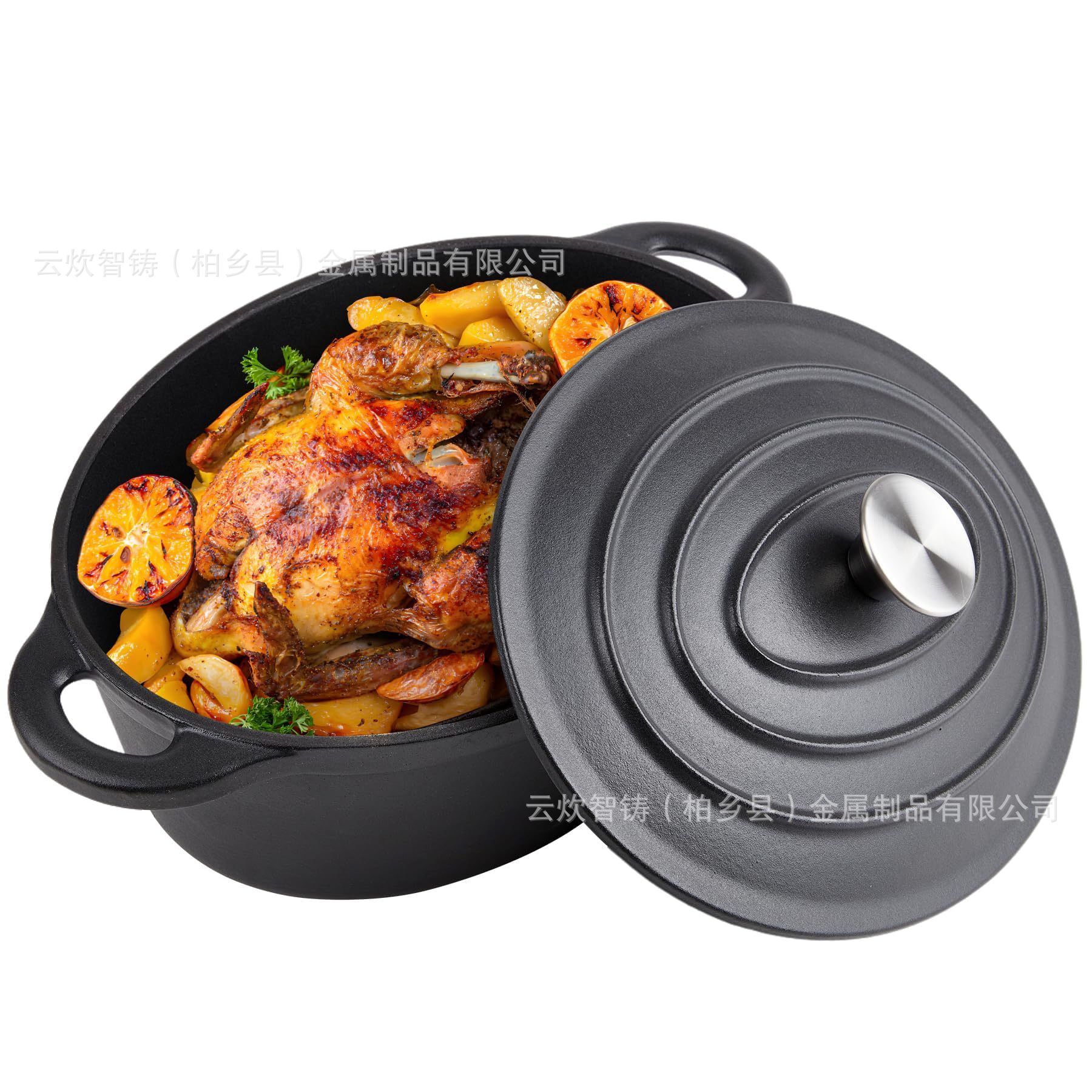 Dutch Oven Enamel - Трансграничная оптовая продажа, эмалированная чугунная кастрюля,